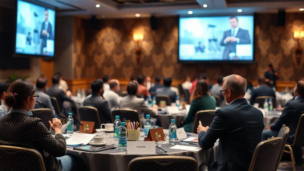 photo of a business conference photo of a business conferenceфото